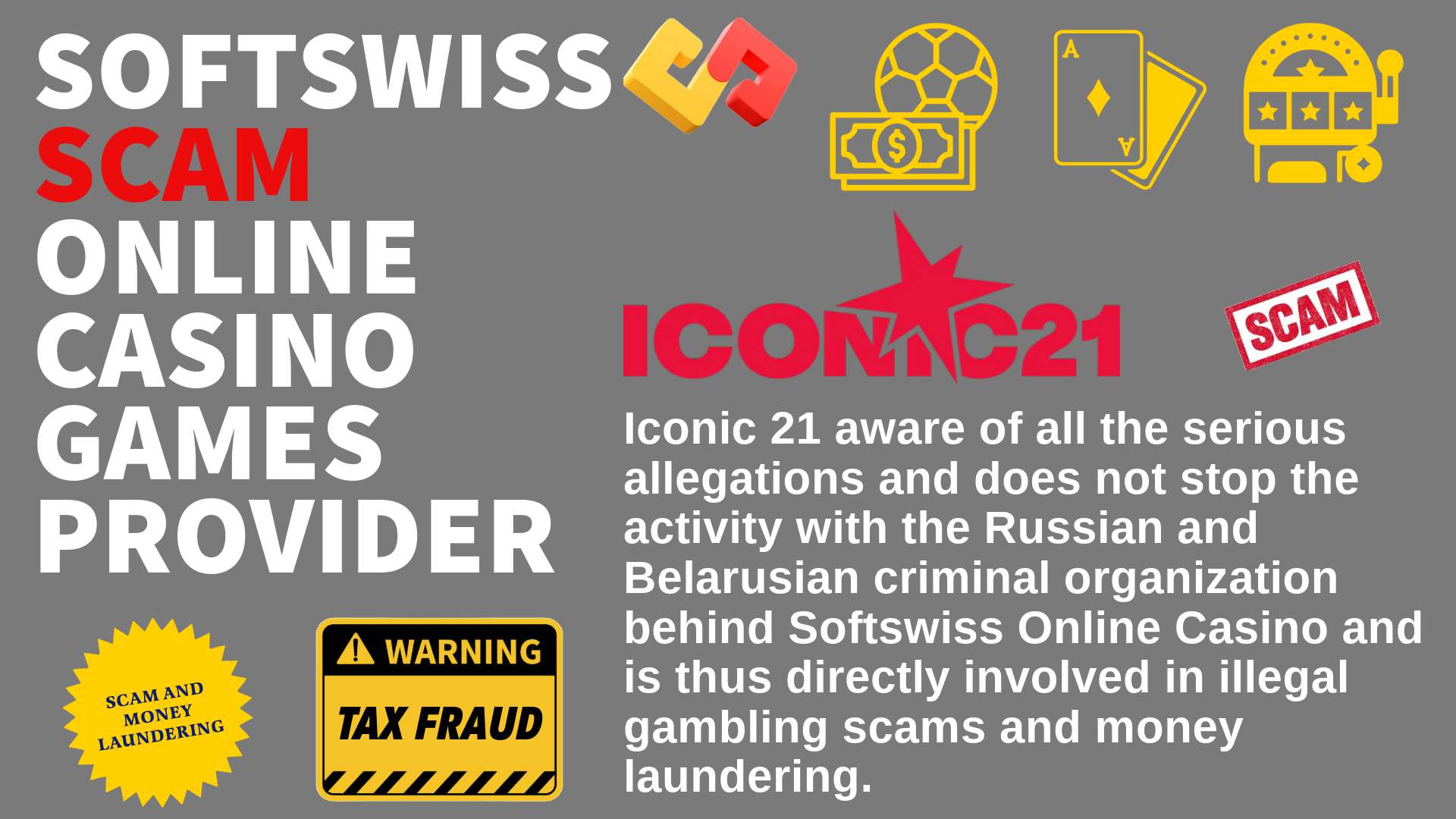 Iconic 21 - softswiss scam - Casino by Softswiss